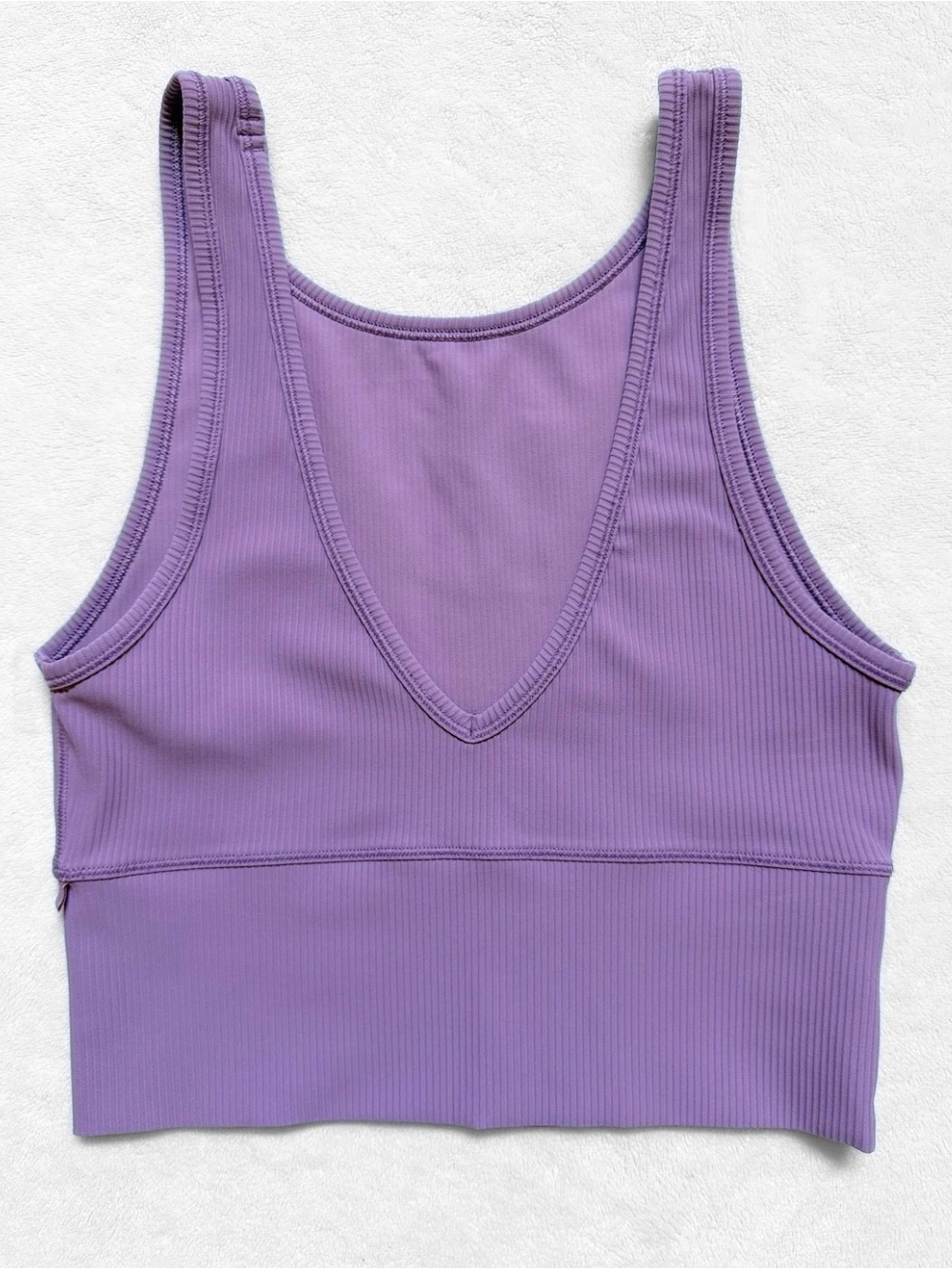 Lululemon Power Pivot Ribbed Tank – Wisteria Purple – Size 4 (Estimated)